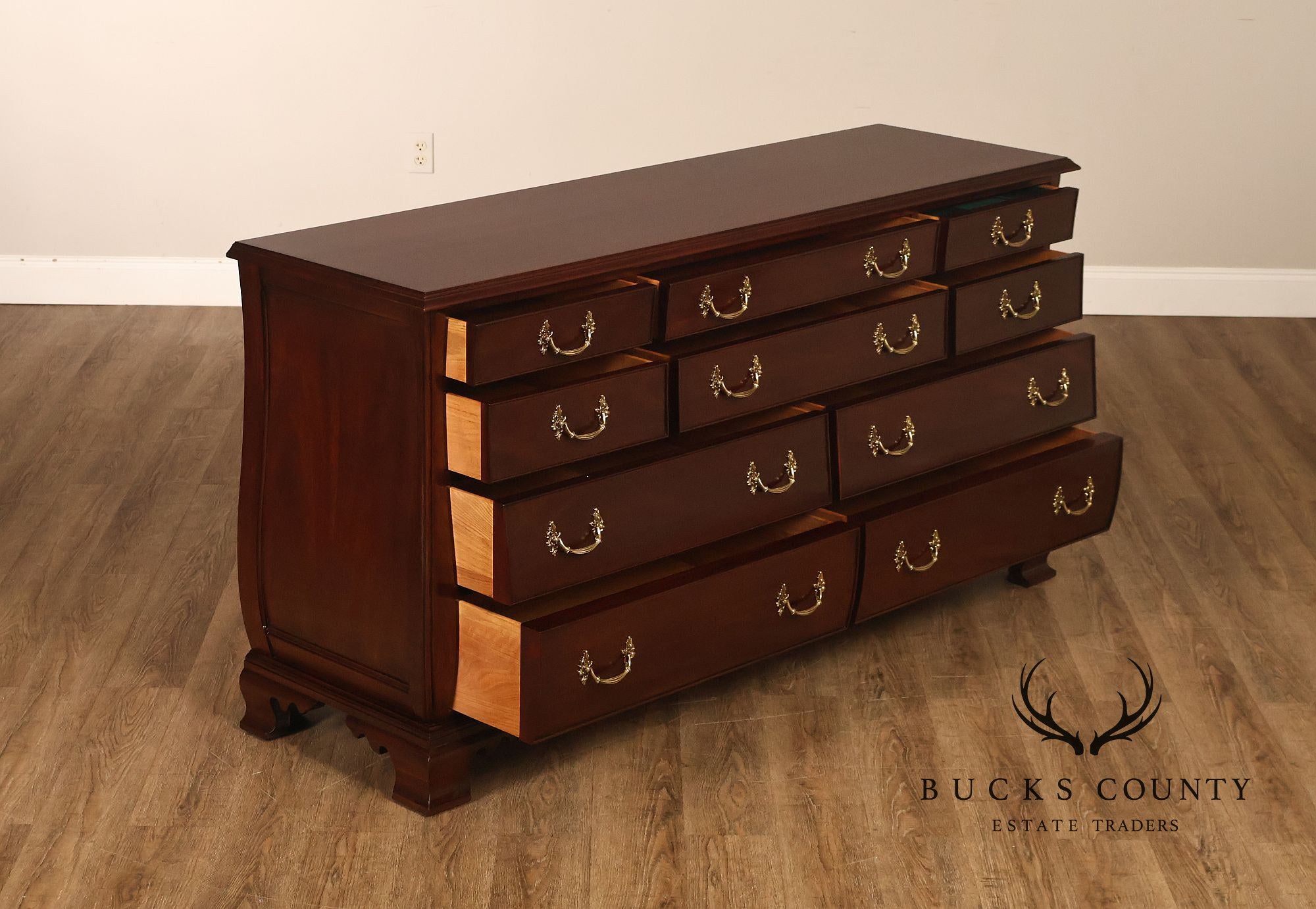 Henkel Harris Solid Mahogany Long Dresser