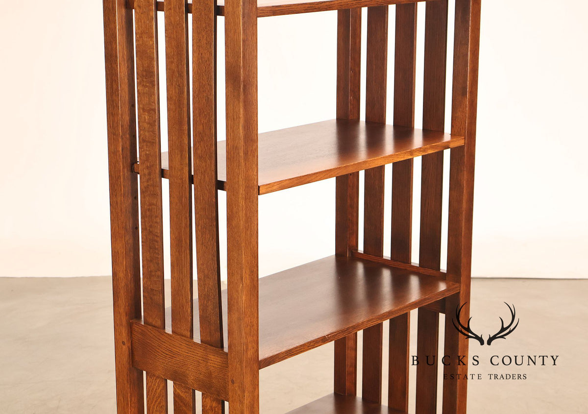 Stickley Mission Collection Oak Open Bookcase