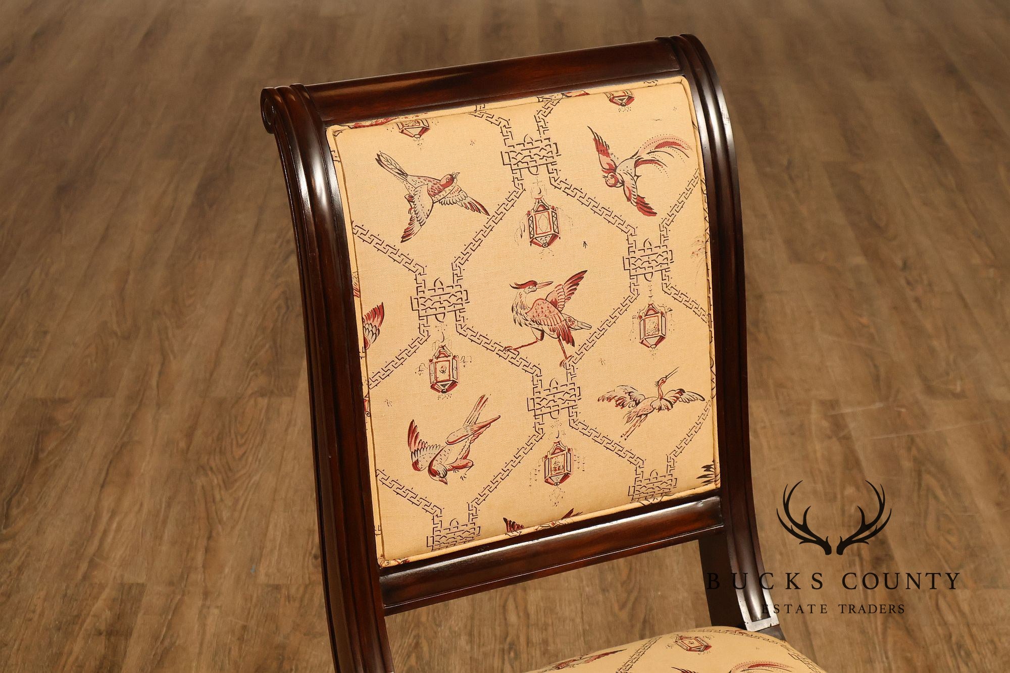 Empire Style Set of Ten Mahogany Dining Chairs