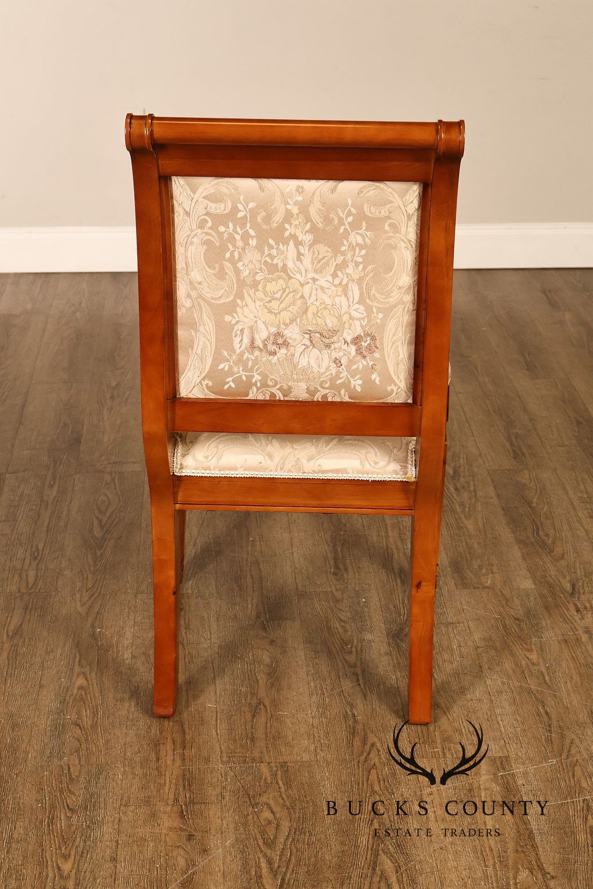 Empire Style Set Of Eight Upholstered Dining Chairs