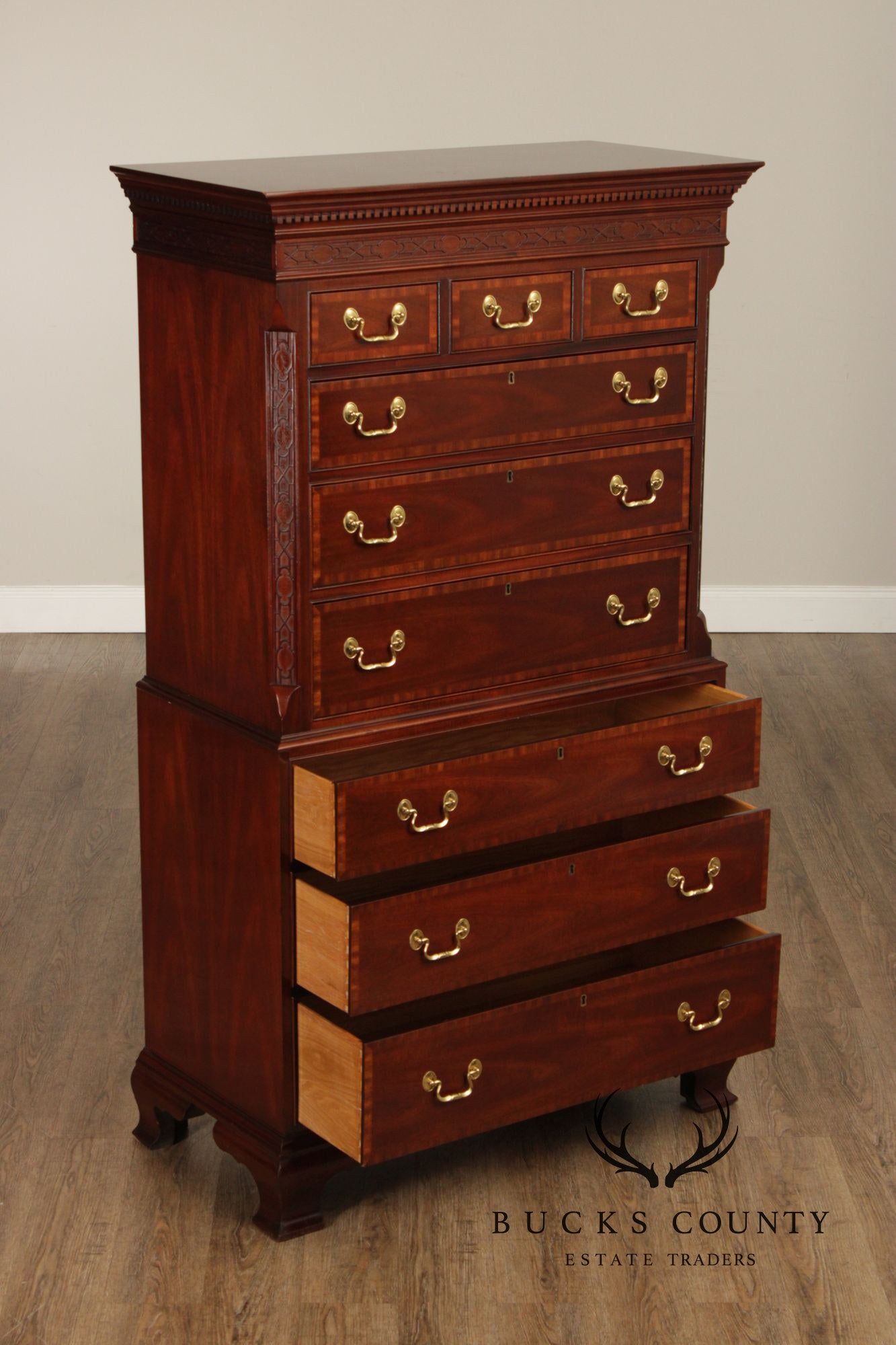 COUNCIL CRAFTSMAN CHIPPENDALE TALL CHEST