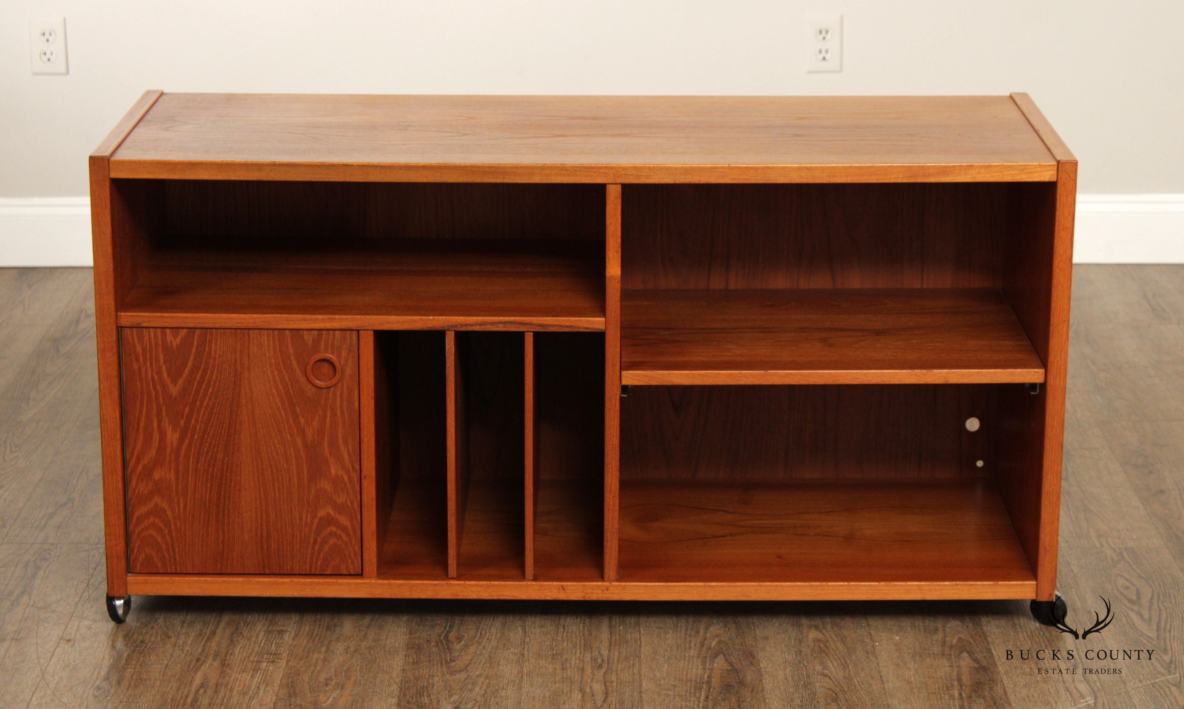 Danish Modern Style Teak Entertainment Console