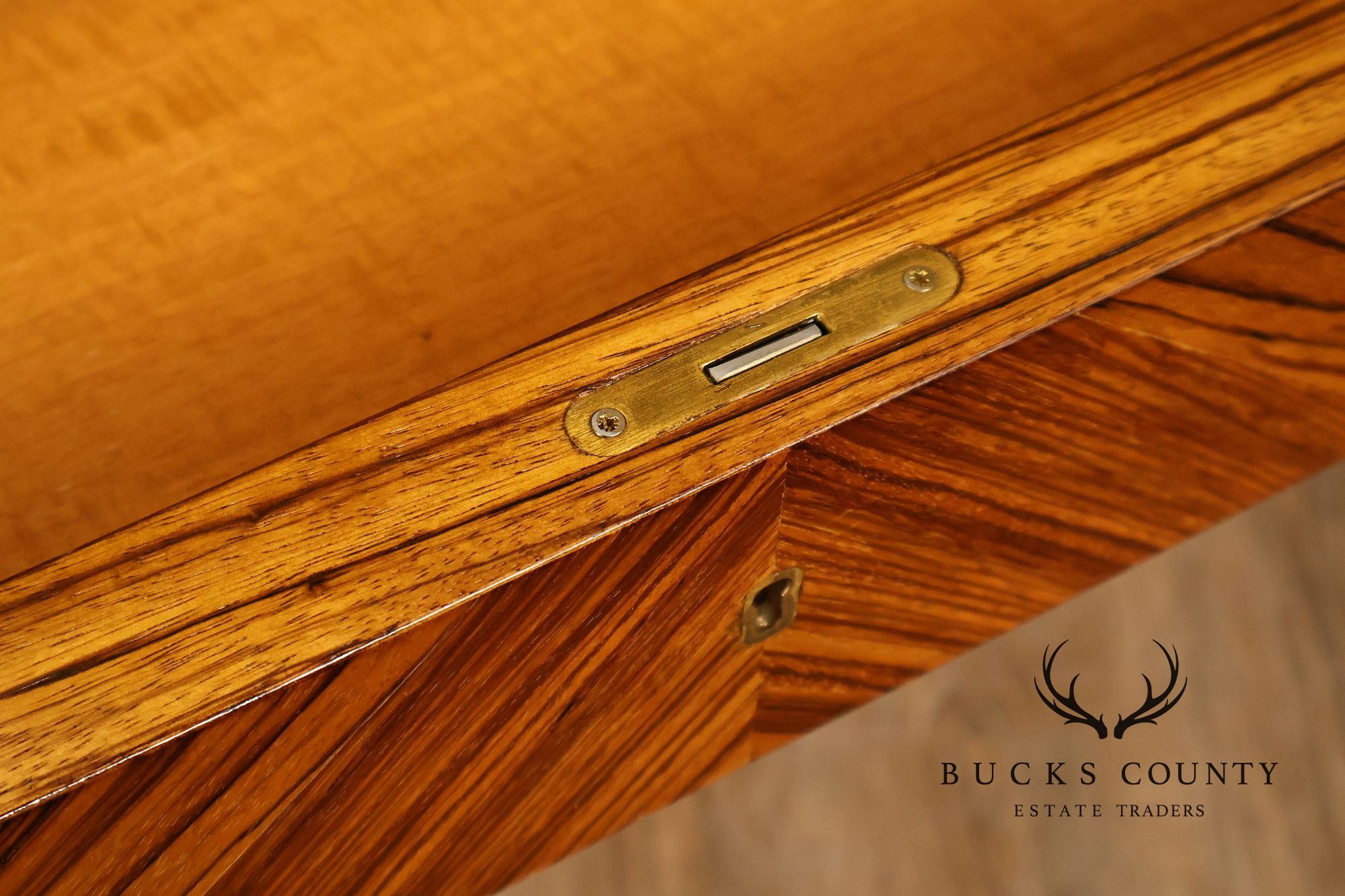 William Switzer Louis XV Zebrawood Bureau Plat Writing Desk