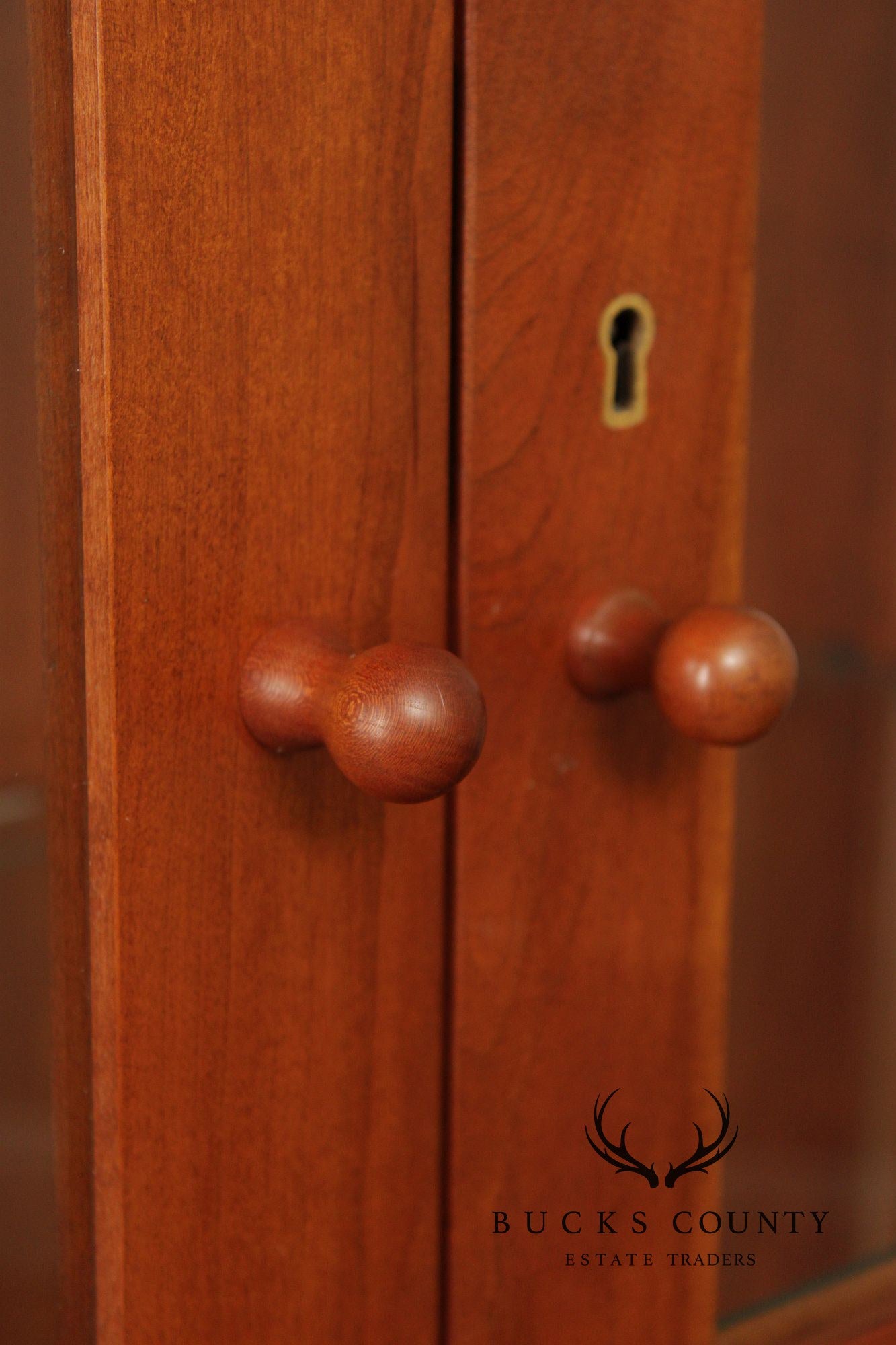 Stickley Mission Collection Cherry Lighted Display Cabinet