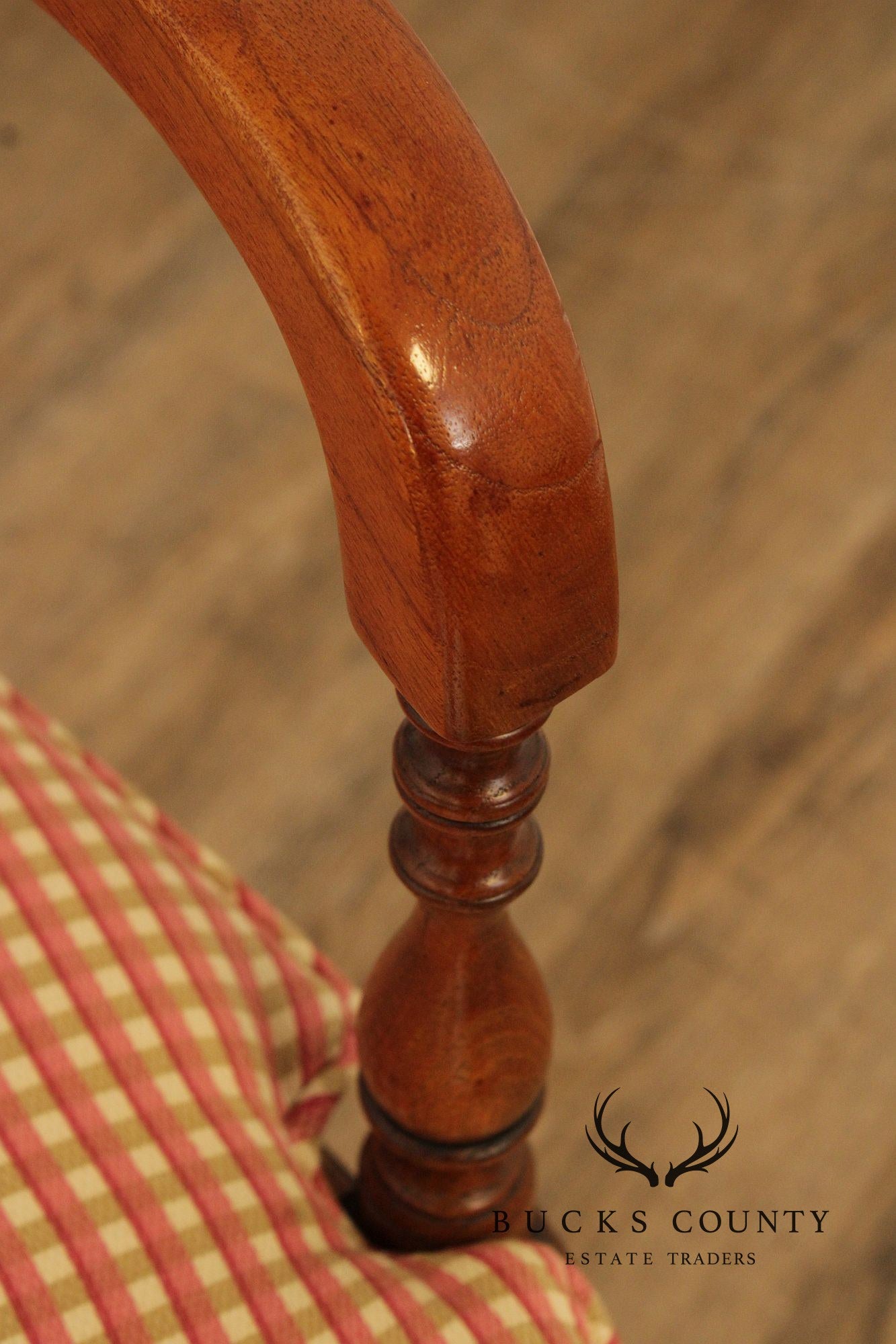 Regency Style Pair of Carved Frame Armchairs