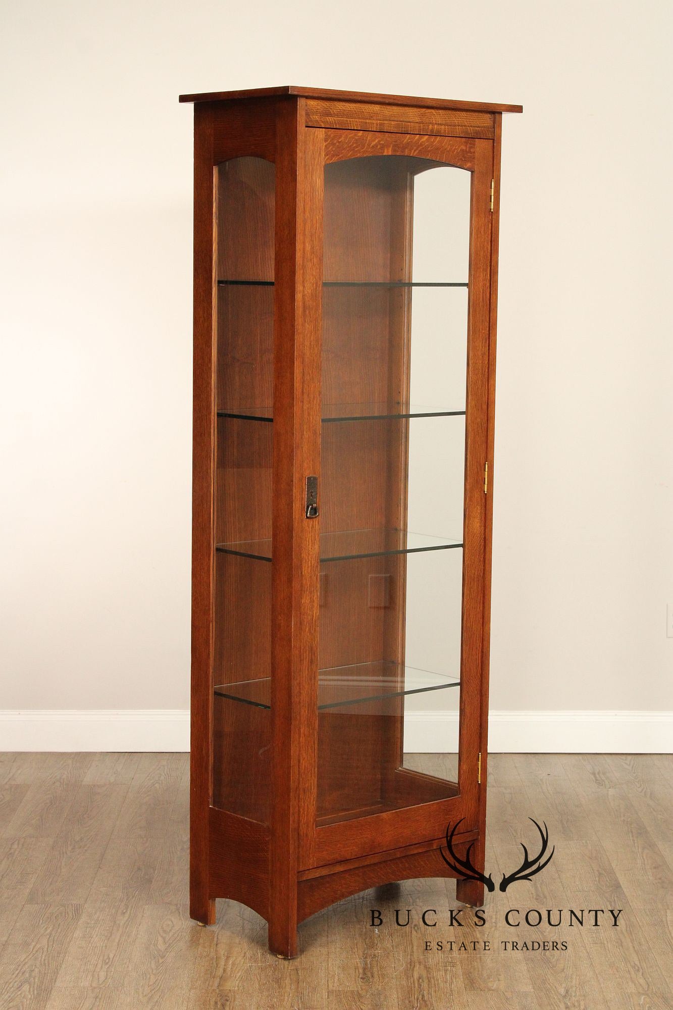 Stickley Mission Collection Oak Display Cabinet