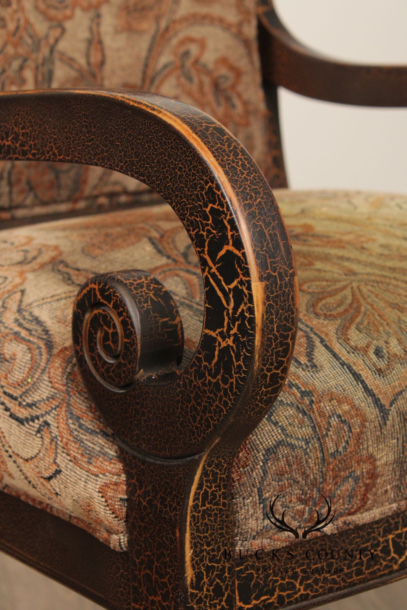 Sam Moore French Empire Style Pair of Armchairs