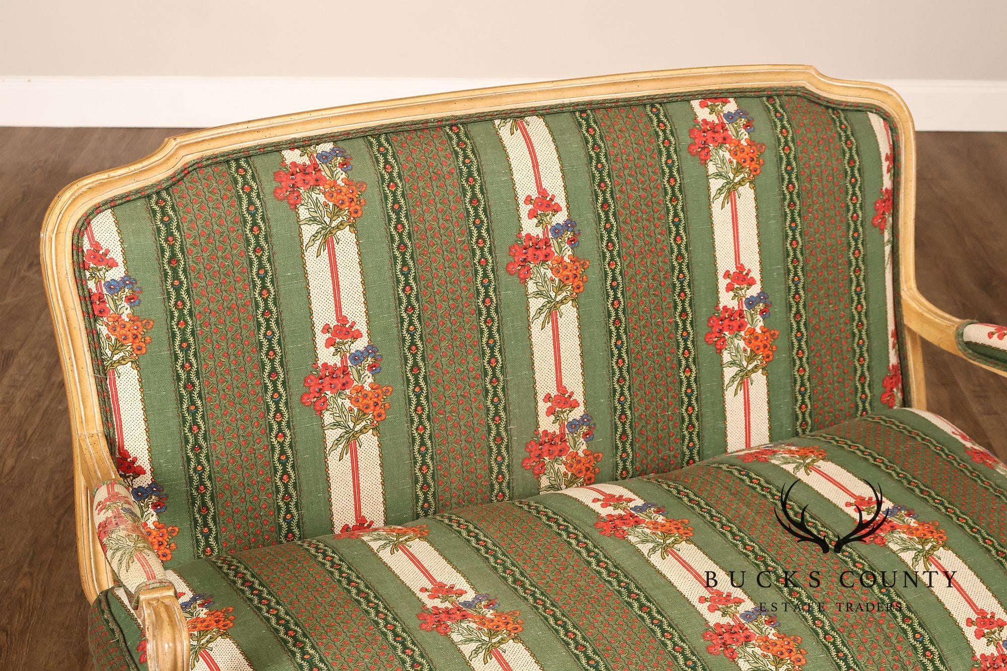 Kindel French Louis XV Style Painted Settee