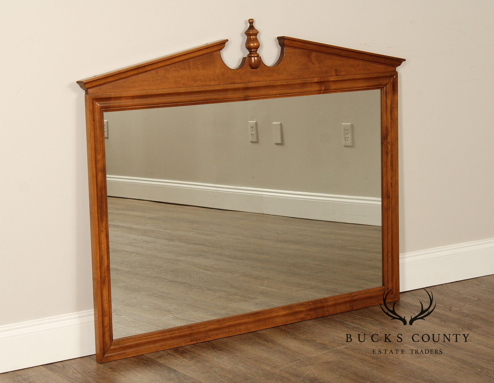 Ethan Allen Early American Style Vintage Maple Dresser Mirror