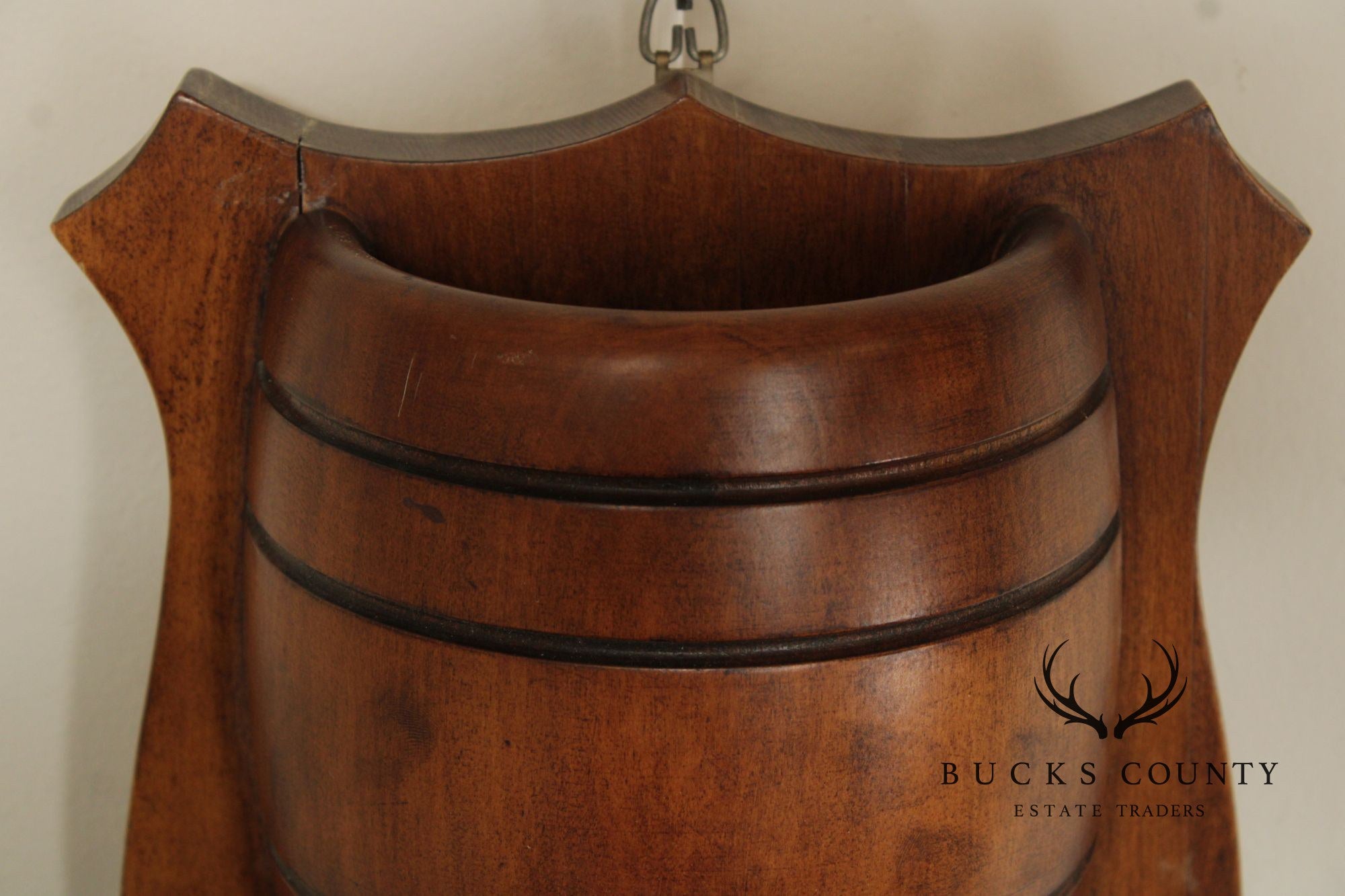 Pair Of Vintage Italian Wall Mounted Miniature Barrel Drink Sconces