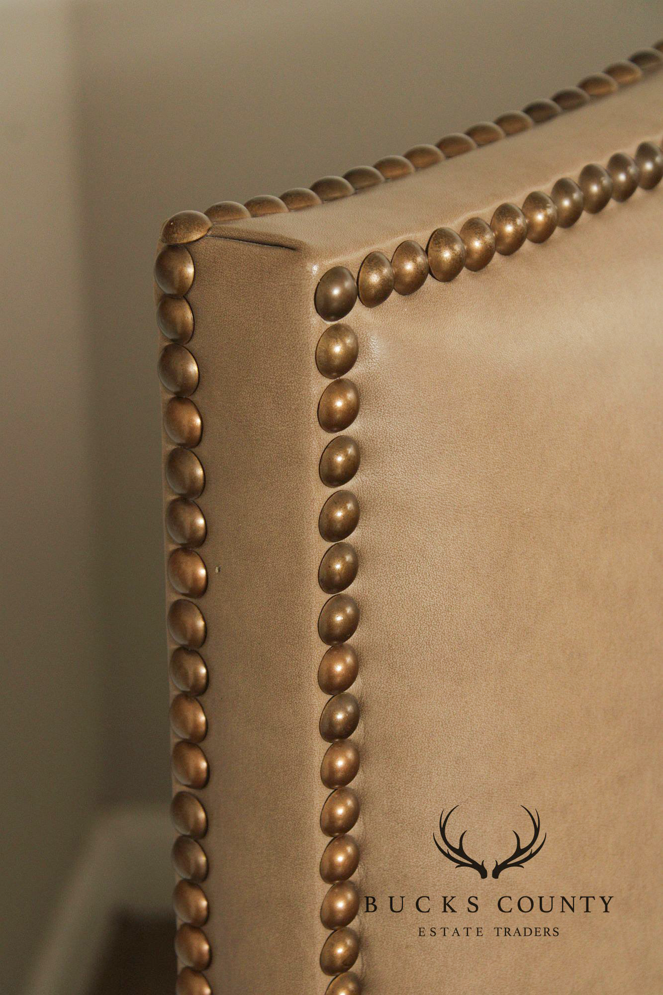 Hickory Chair Leather 'Chelsea' King Bed