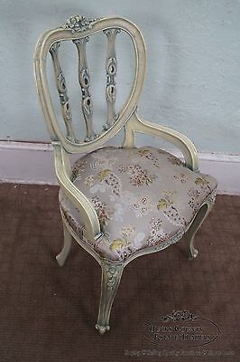 Vintage French Louis XV Hollywood Regency Style Painted Chairs