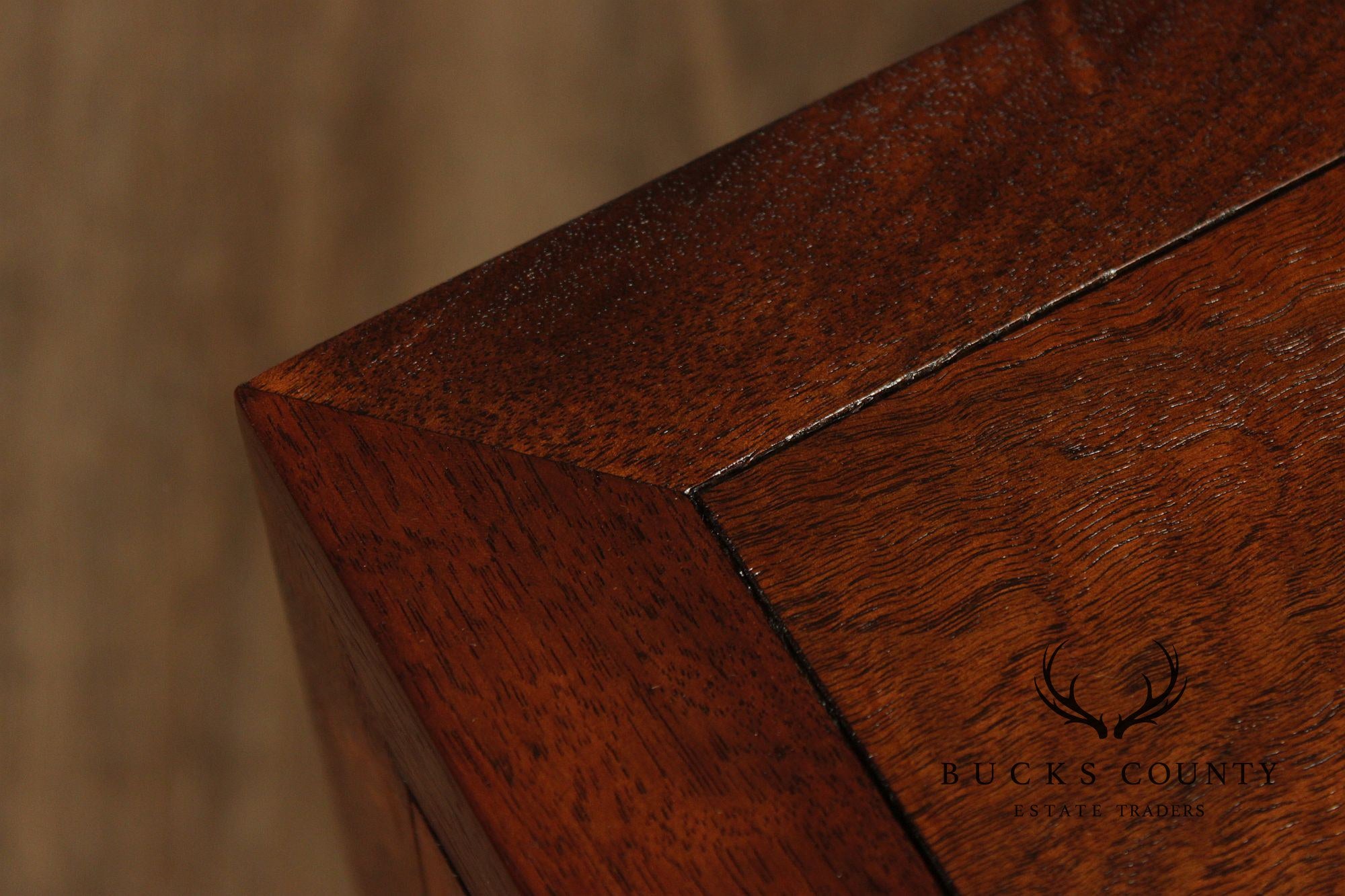 Heritage Mid Century Modern Pair of Walnut Two-Drawer Nightstands