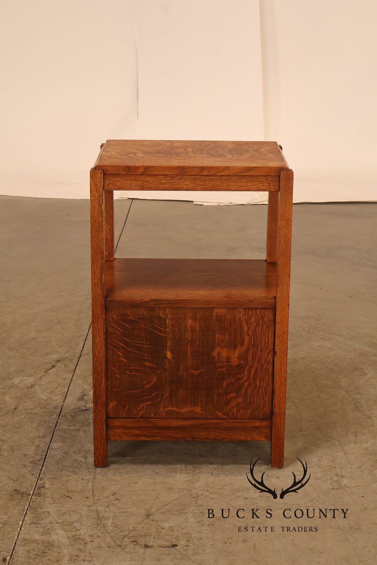 Antique Charles P. Limbert Mission Oak Somno Stand