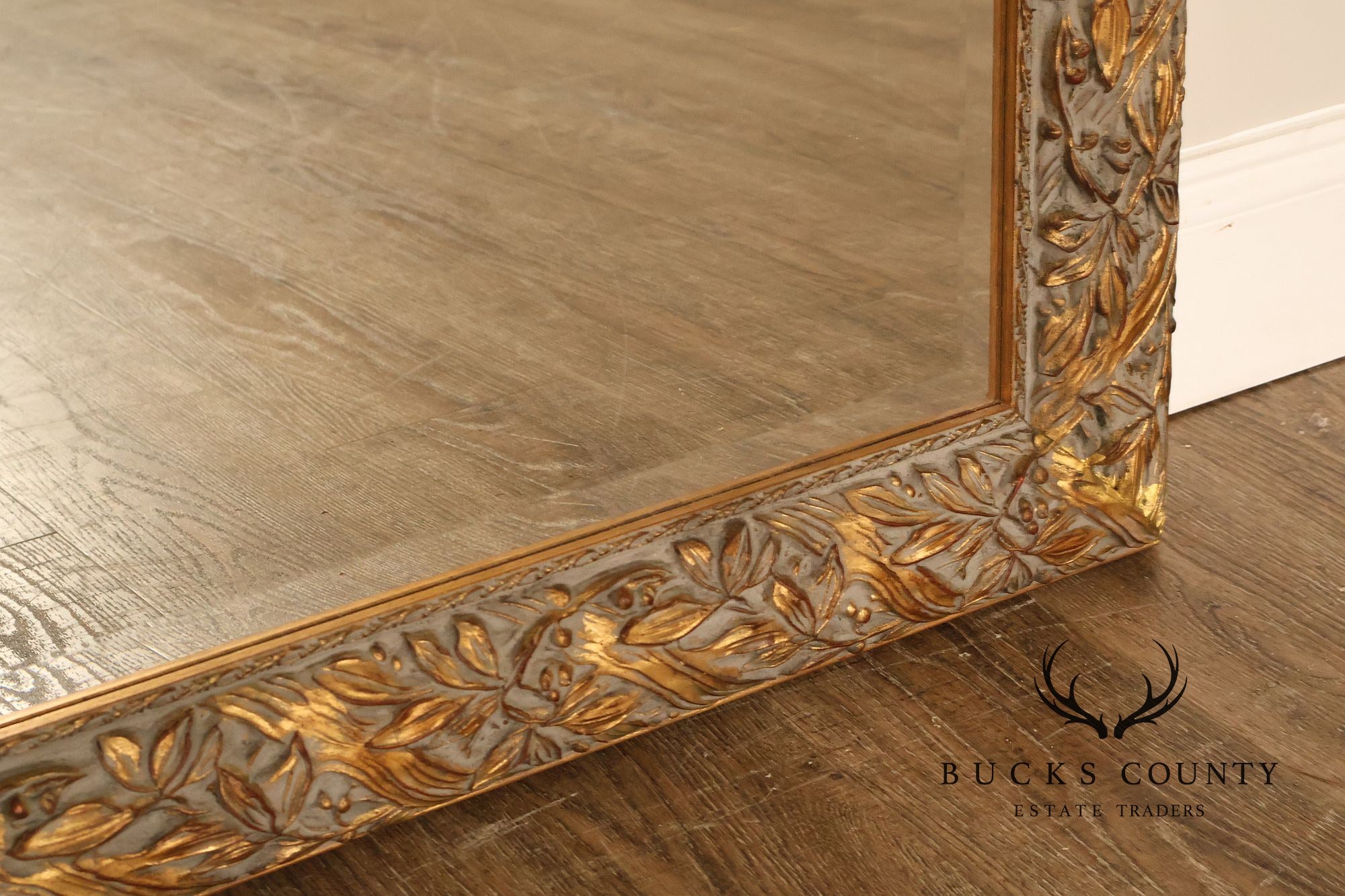 LaBarge Italian Giltwood Carved Wall Mirror