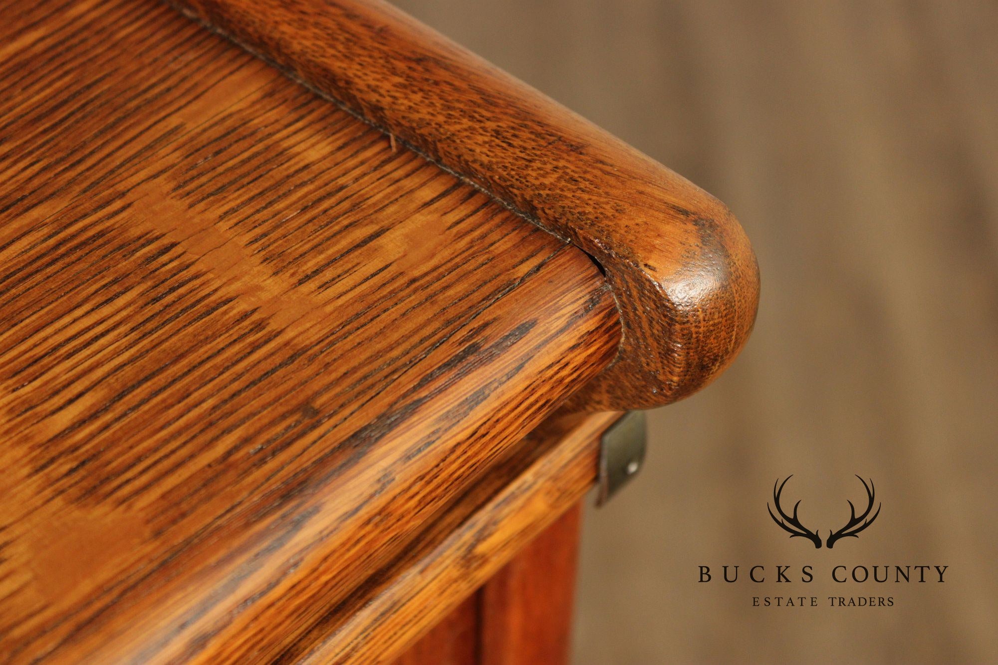 Globe Wernicke Antique Narrow Oak Four-Section Barrister Bookcase