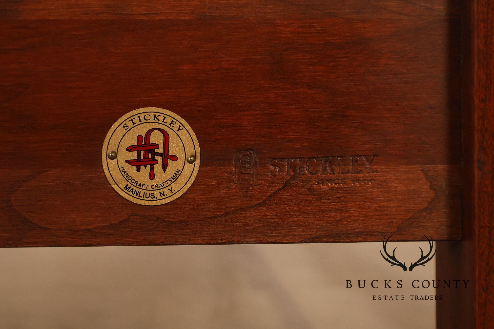 Stickley Harvey Ellis Inlaid Cherry Queen Bed