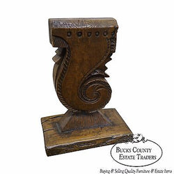 Hand Carved Decorative Wood Architectural Sculpture
