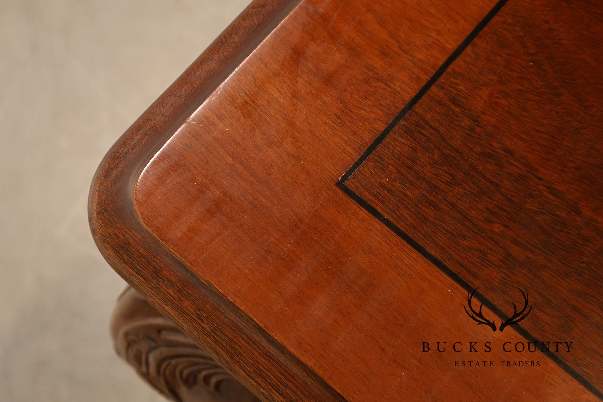 Stickley Chippendale Style Mahogany Expandable Dining Table