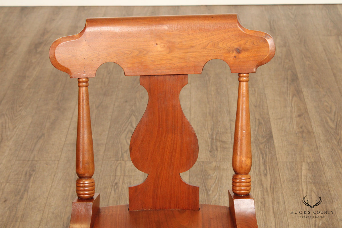 Branson Snider Benchmade Set of Four Cherry Dining Side Chairs
