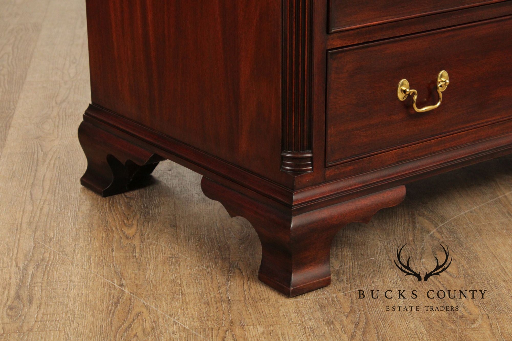 Henkel Harris Chippendale Style Mahogany Nine Drawer Bedroom Dresser