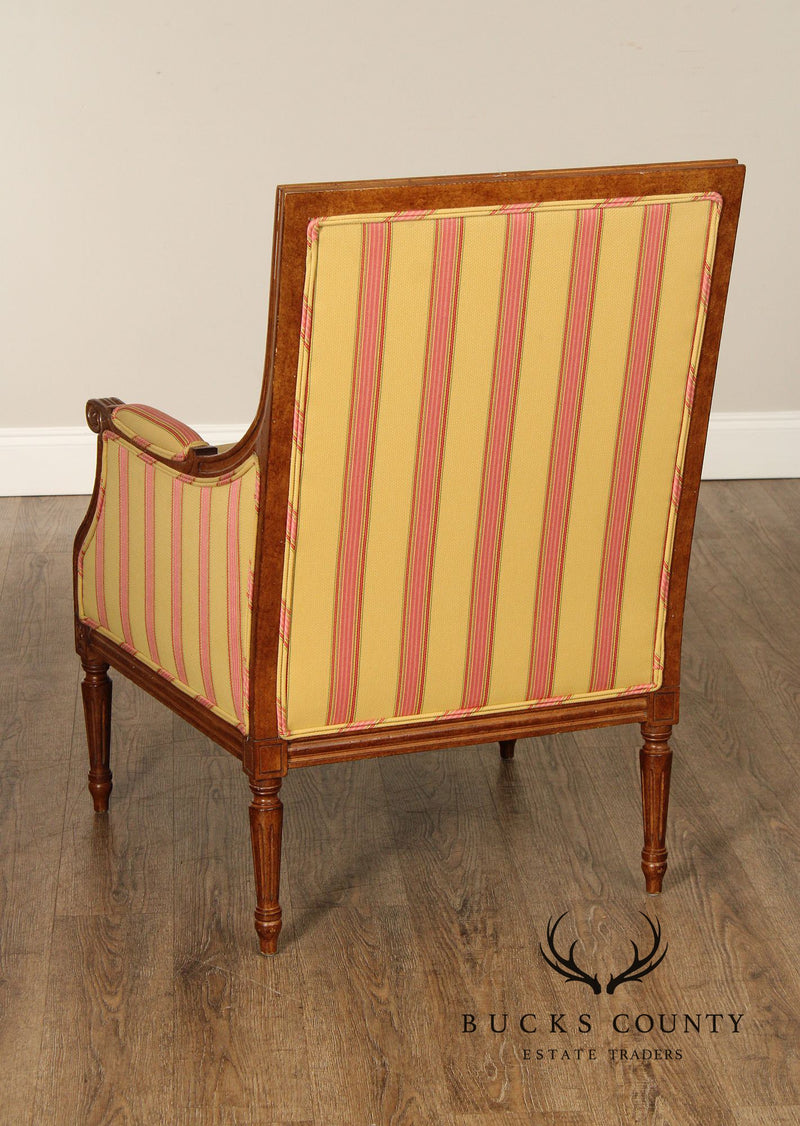 Wesley Hall French Louis XVI Style Bergere Armchair