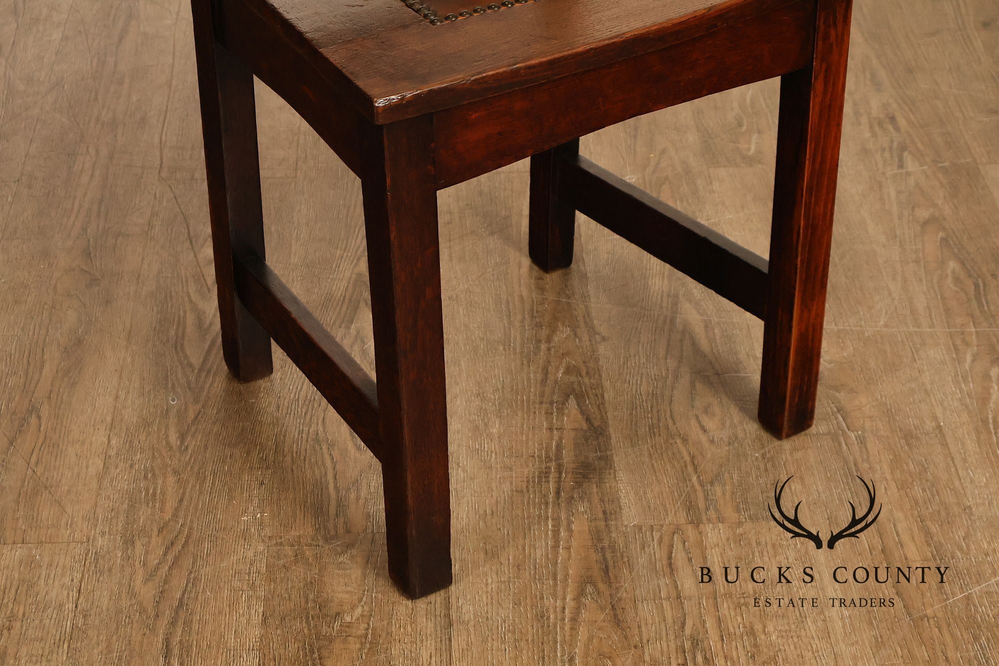 Gustav Stickley Antique Oak Rabbit Ear #1291 Dining Chair