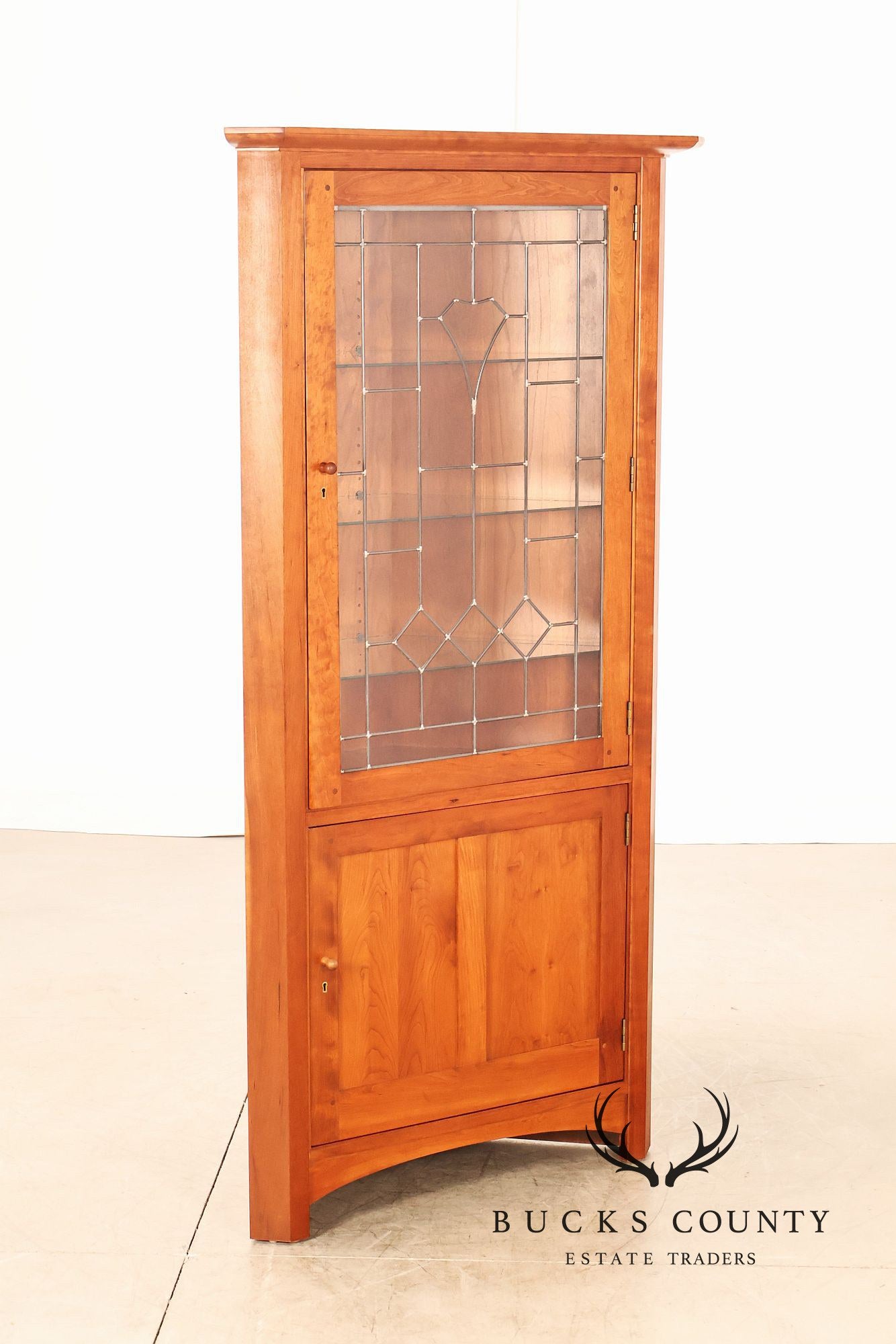 Stickley Mission Collection Cherry Corner Cabinet