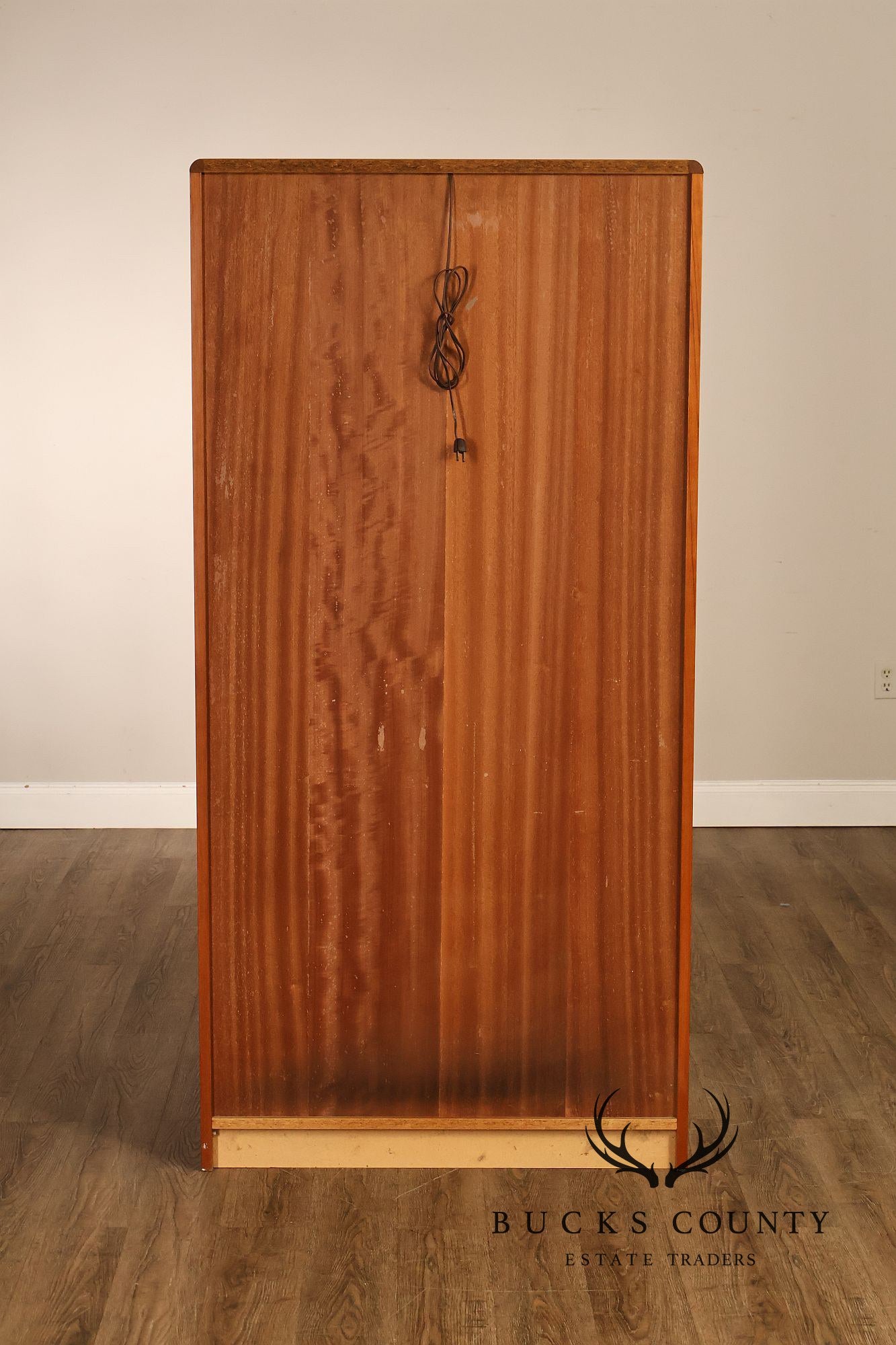 Danish Modern Teak And Glass Curio Display Cabinet