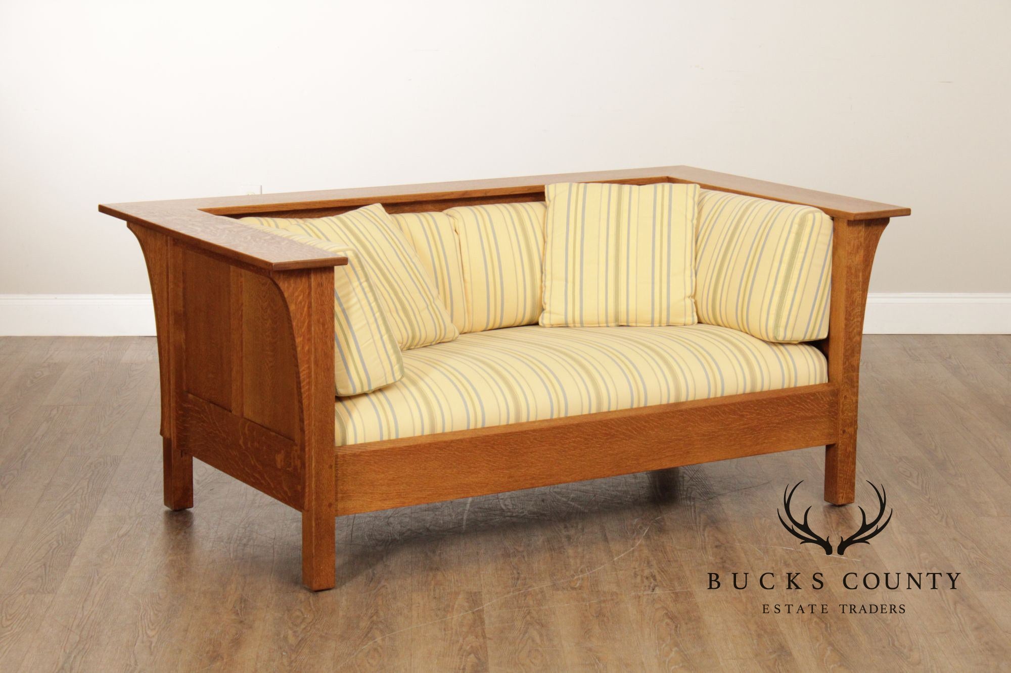 Stickley Mission Collection Oak Prairie Loveseat Sofa