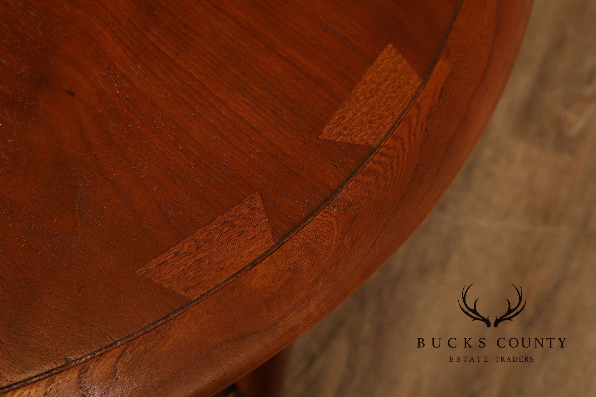 Lane Acclaim Mid Century Modern Walnut And Oak Round Two-Tier Side Table