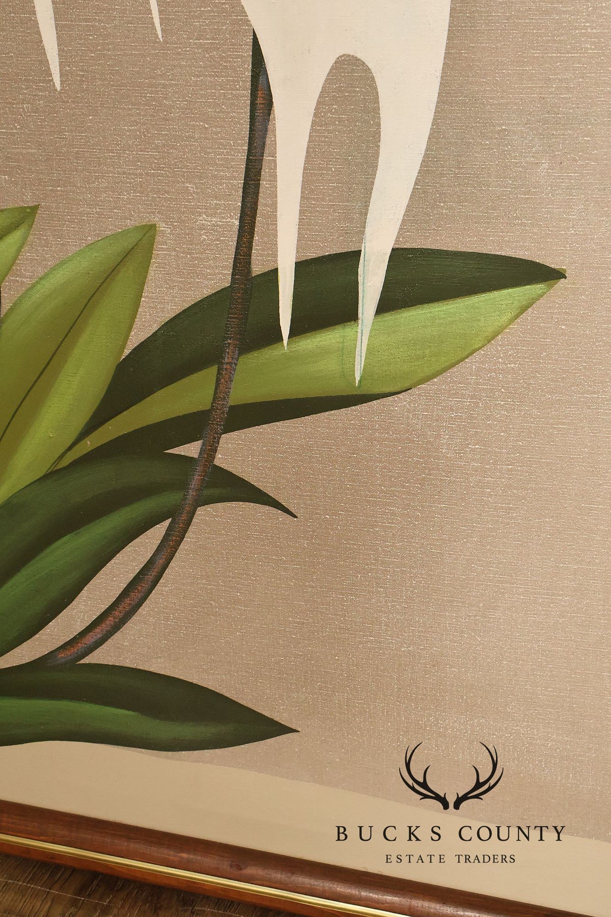 Artist Signed Floral Still-Life Painting, Orchids