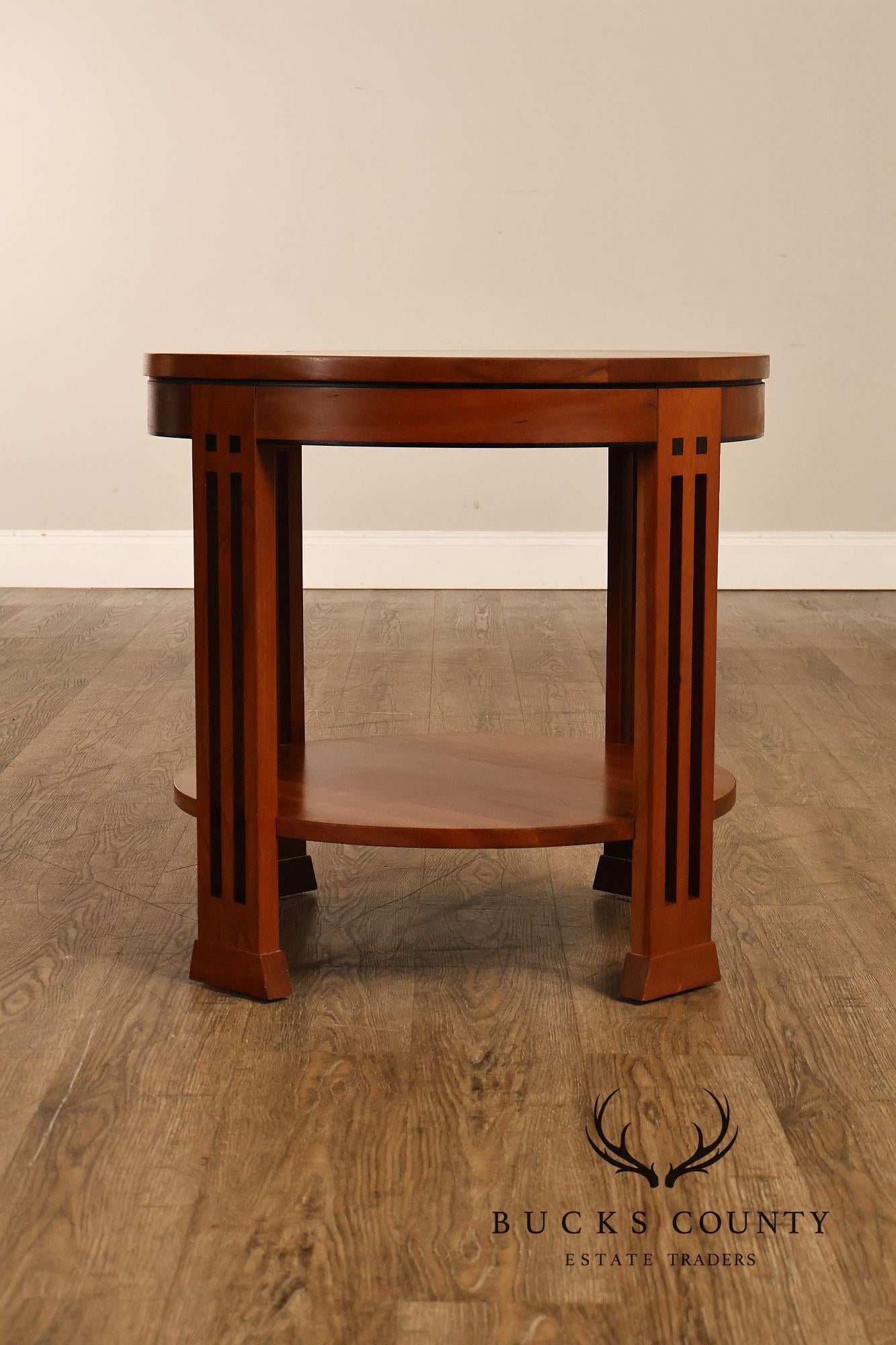 Stickley 21st Century Collection Round Cherry Lamp Table
