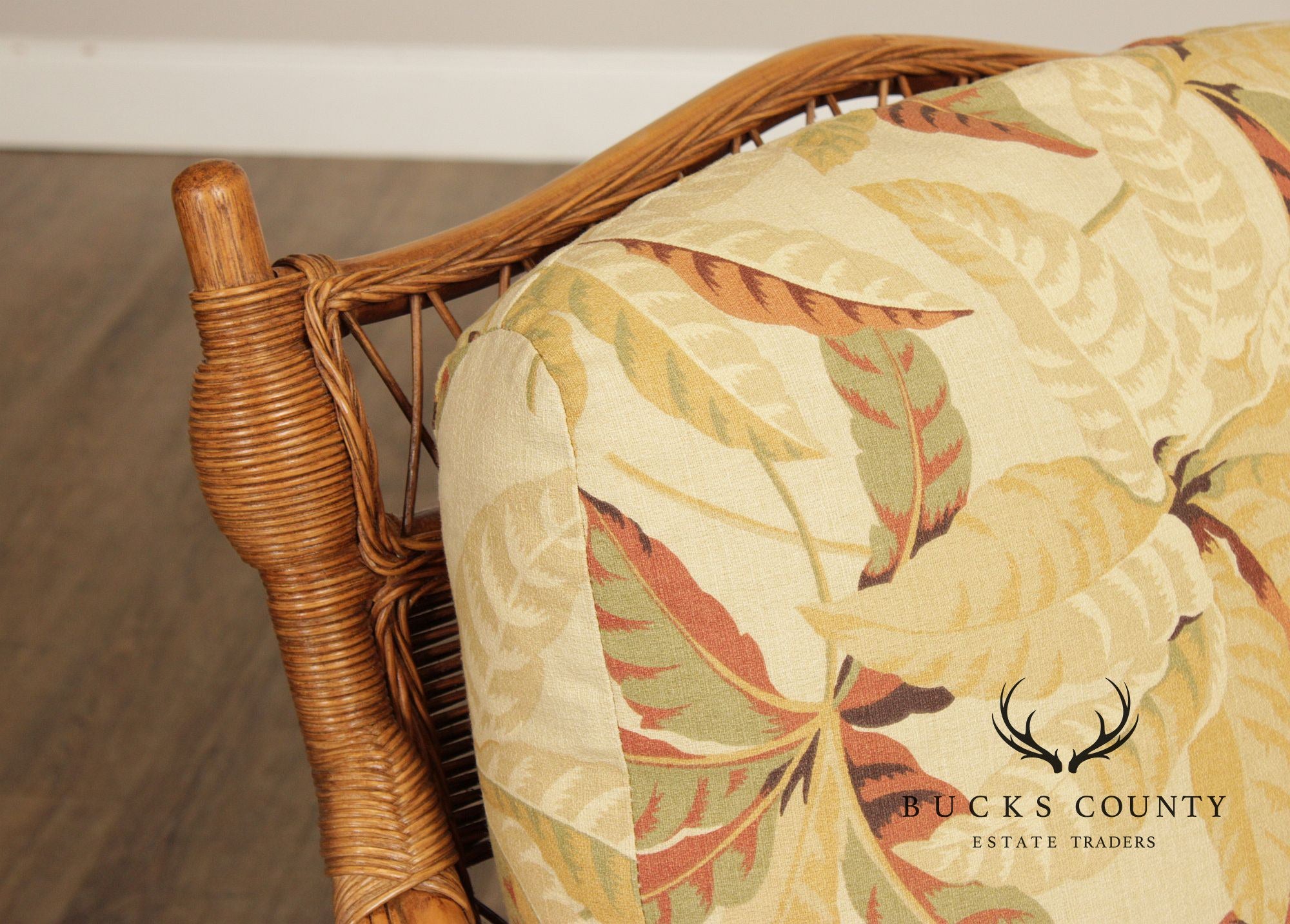 Braxton Culler Rattan and Wicker Loveseat