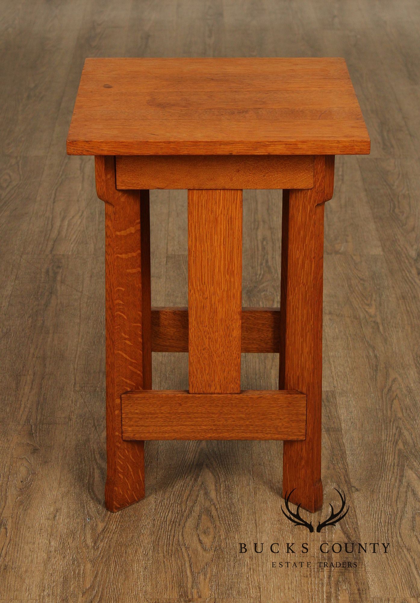 Stickley Brothers Antique Mission Oak Tabouret