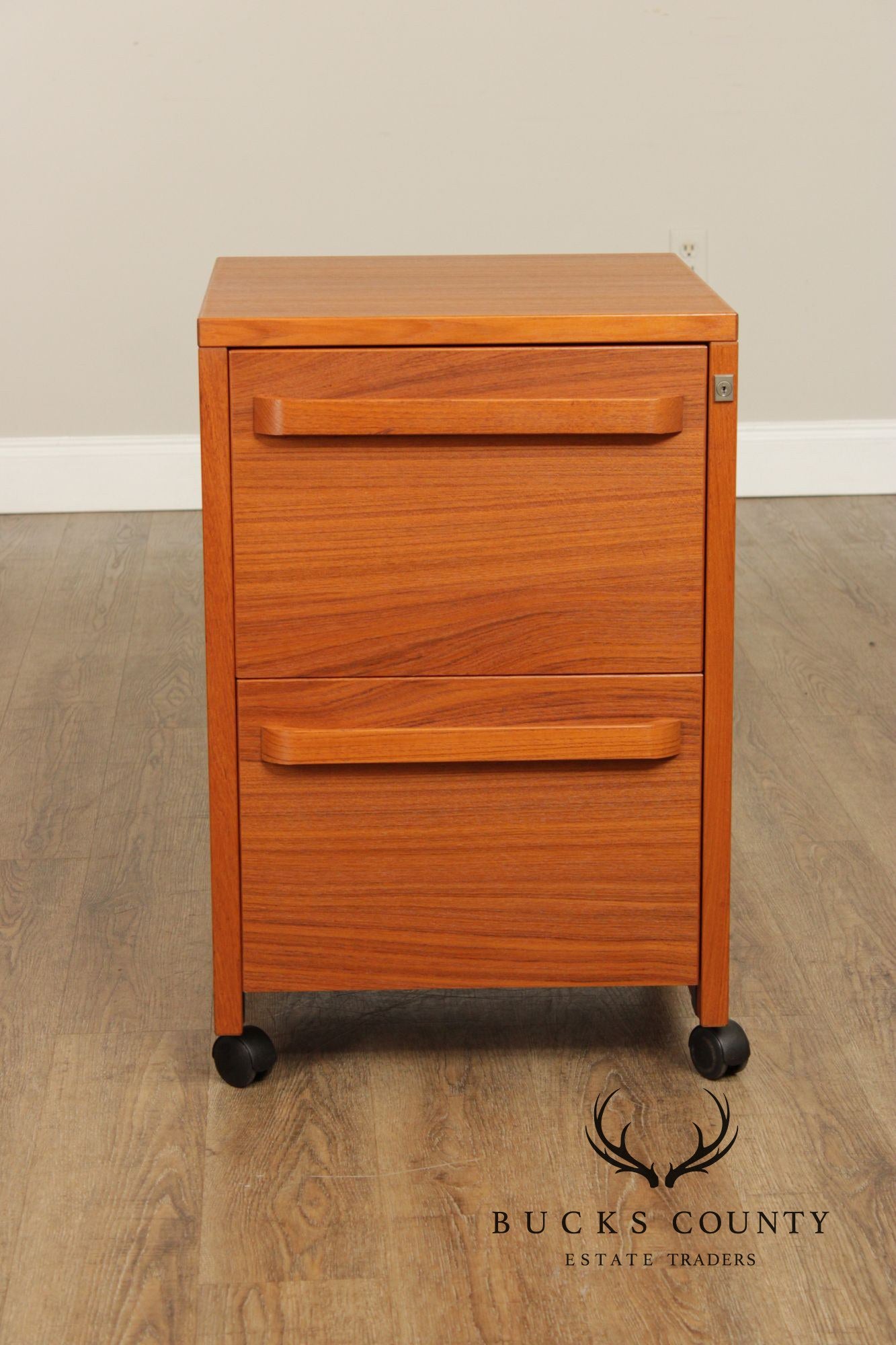 Danish Modern Teak Two-Drawer File Cabinet