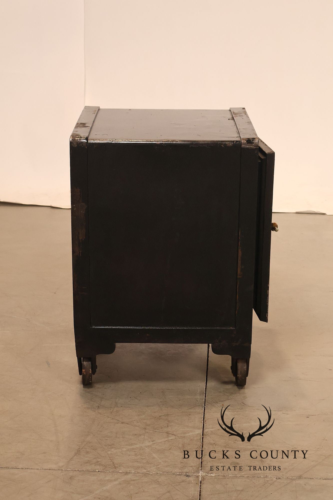 Antique Hassenforder Safe With Combination Lock And Casters