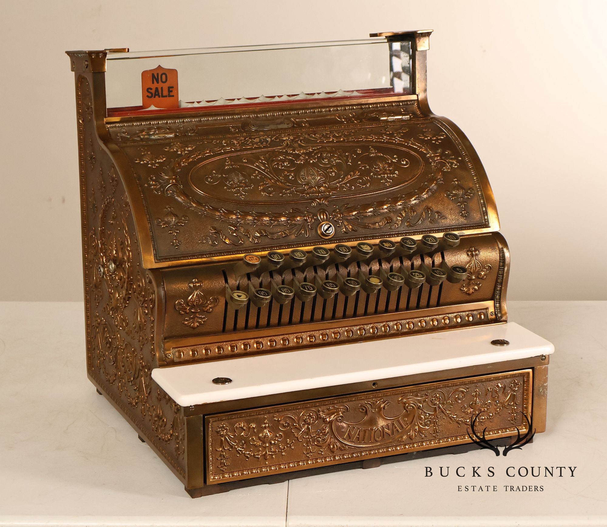 National Cash Register Model 333 Brass Cash Register