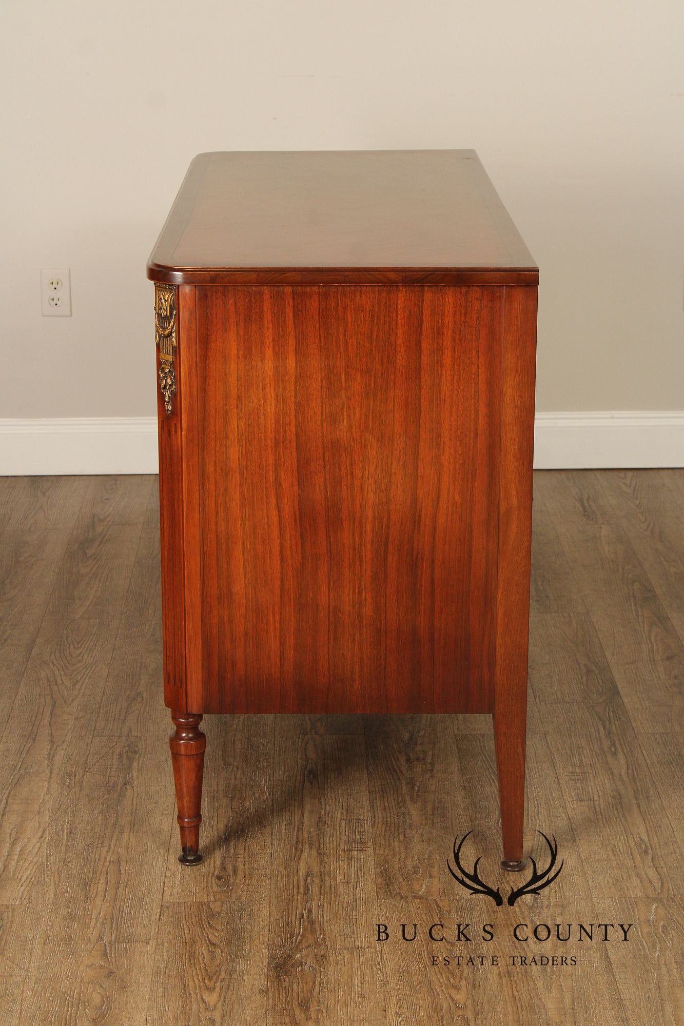 Tobey Furniture Co. French Louis XVI Style 1930's Walnut Commode