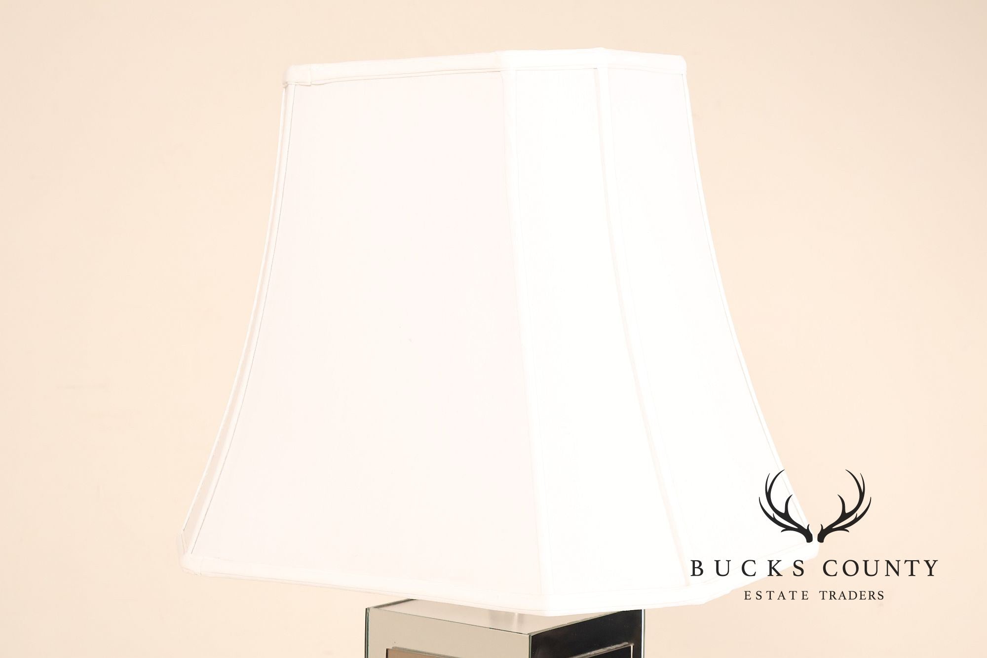 Ello Hollywood Regency Mirrored Table Lamp