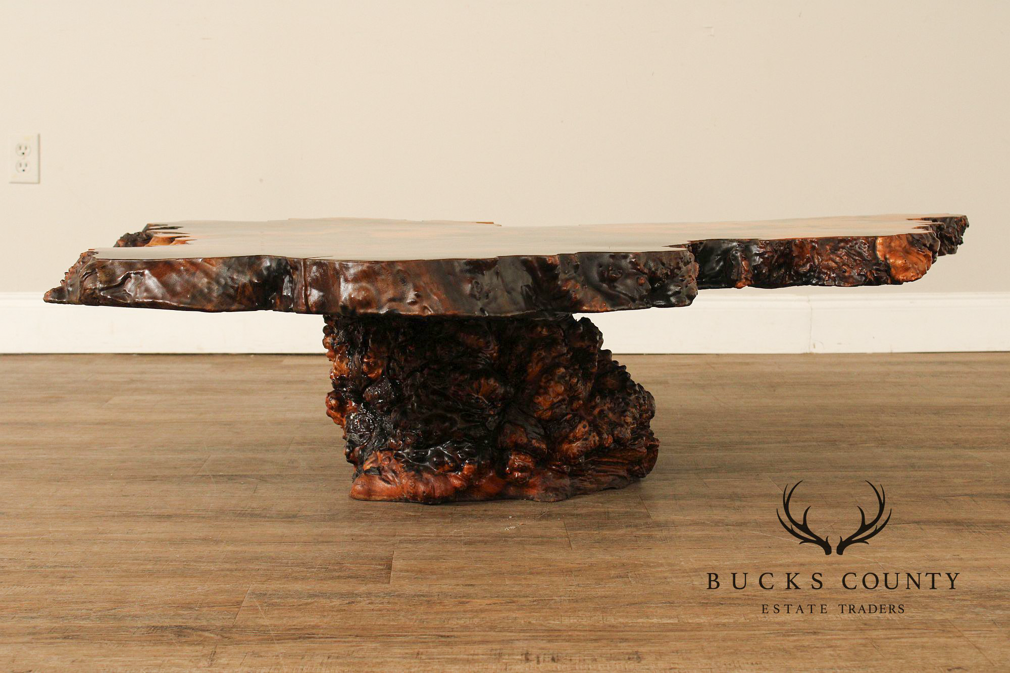 The Burlwood Co. Star Dust Redwood Burl Live Edge Coffee Table