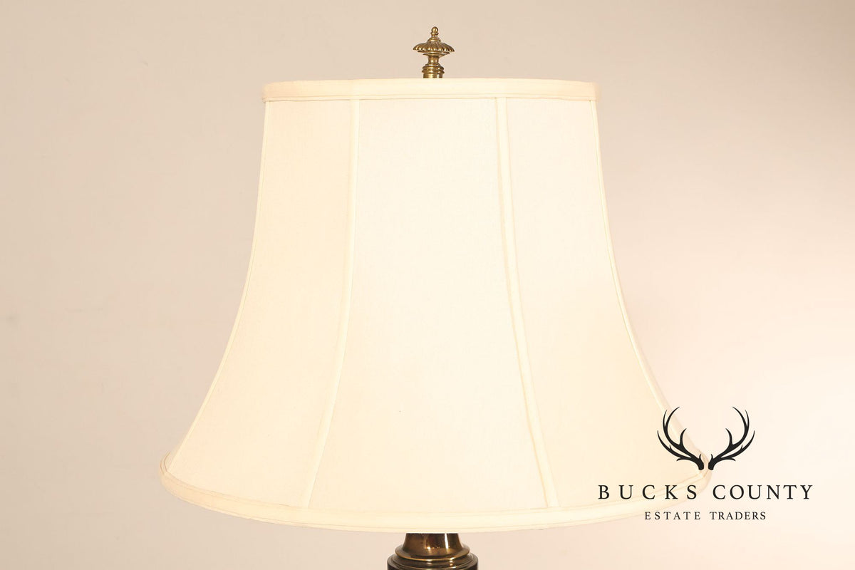 Stiffel Vintage Pair of Brass Baluster Table Lamps