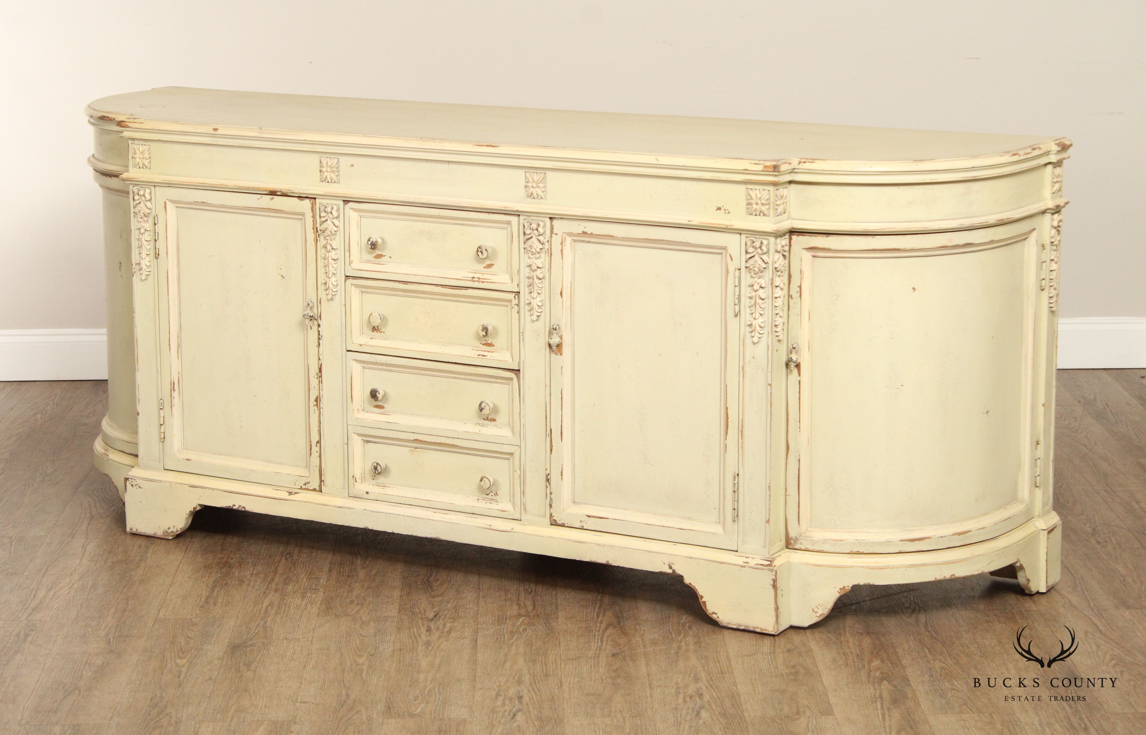 Habersham Plantation French Style Distress Painted 'Pompeii' Sideboard