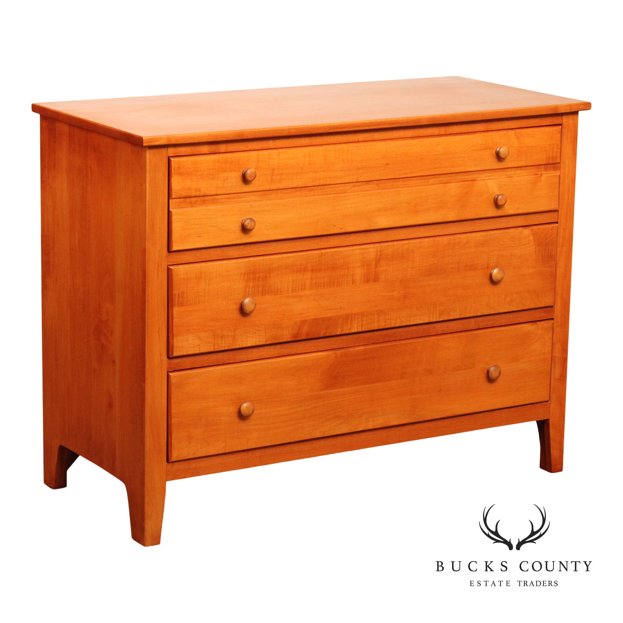 Shaker Style Solid Maple Single Dresser Chest of Drawers