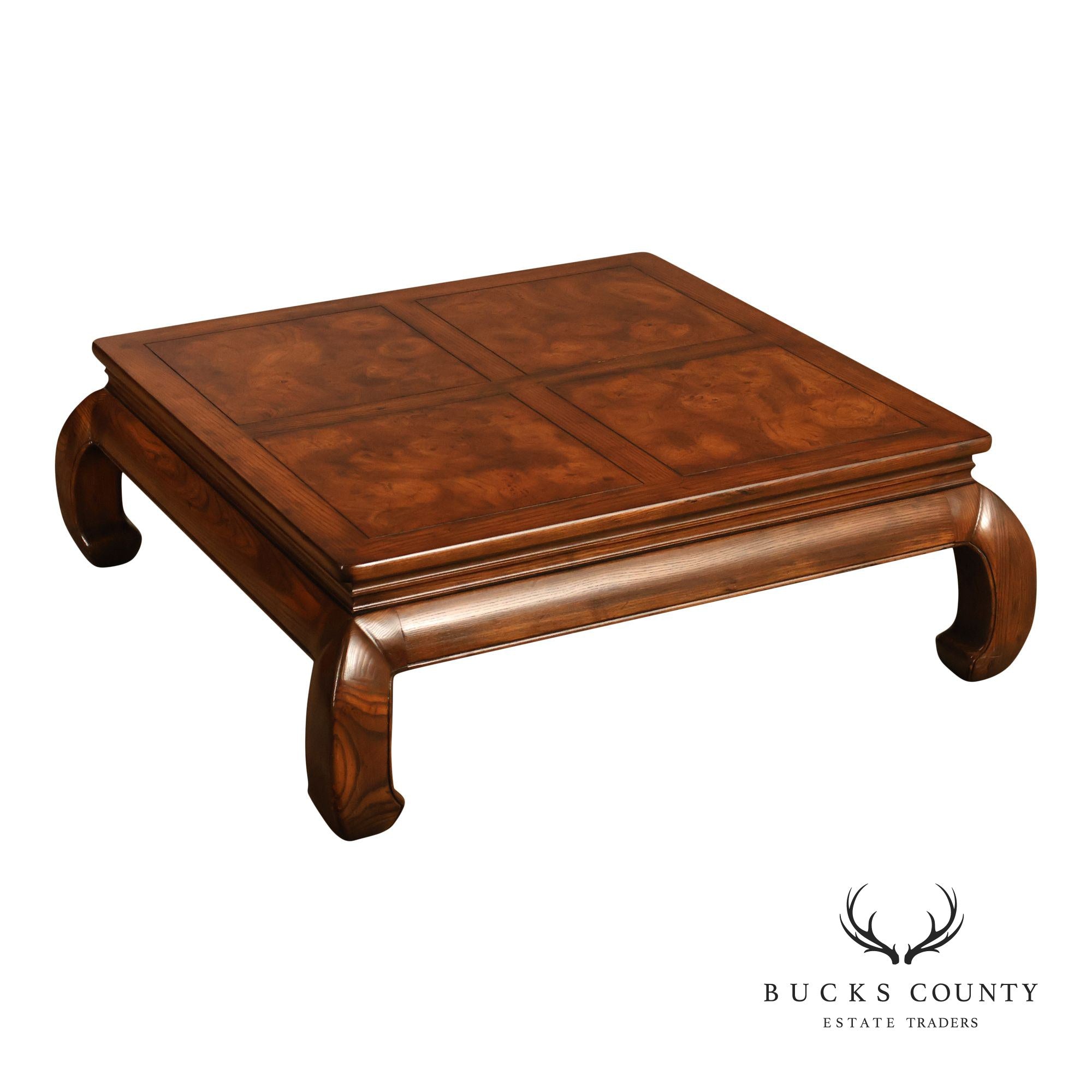 Henredon Artefacts Asian Burlwood Ming Style Coffee Table