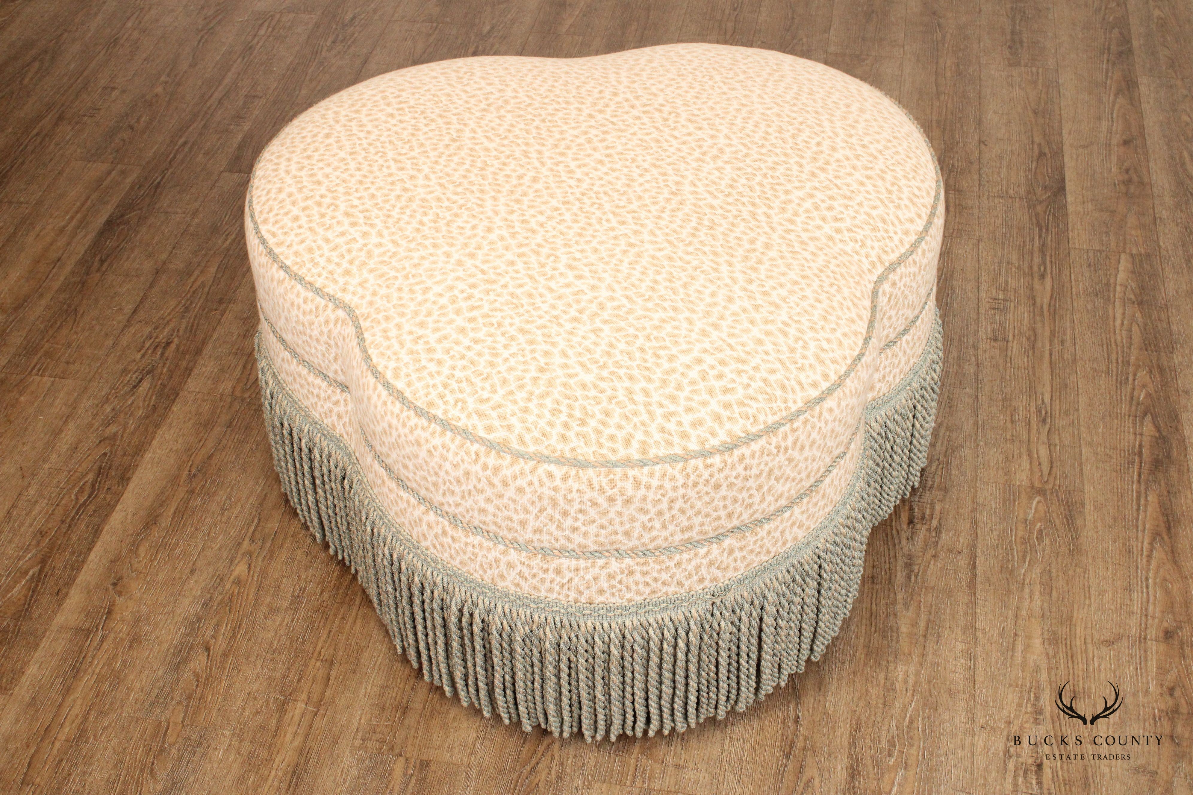 Sherrill Furniture Traditional Fringed Ottoman