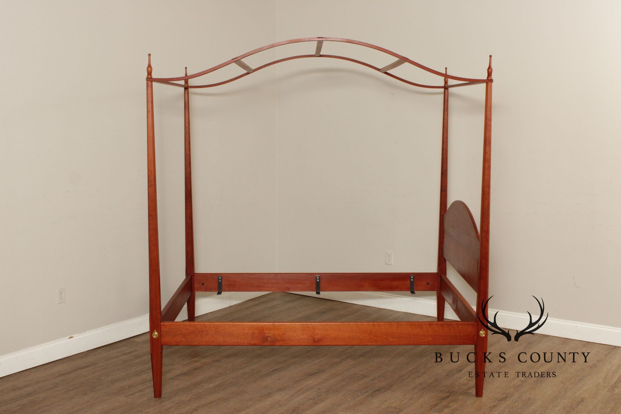 David Margonelli Custom Crafted Full Size Cherry Canopy Poster Bed