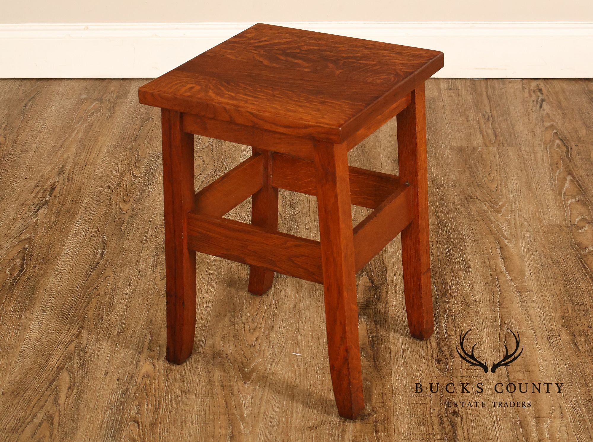 Stickley Brothers Arts And Crafts Oak Tabouret Stand Model #2582