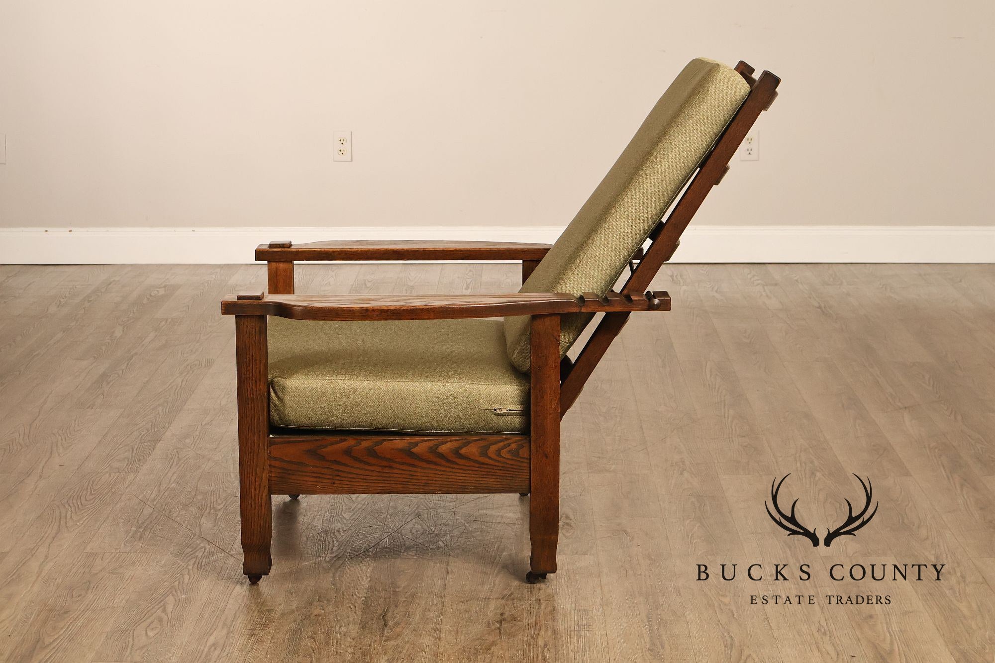 Antique Mission Oak Adjustable Morris Chair