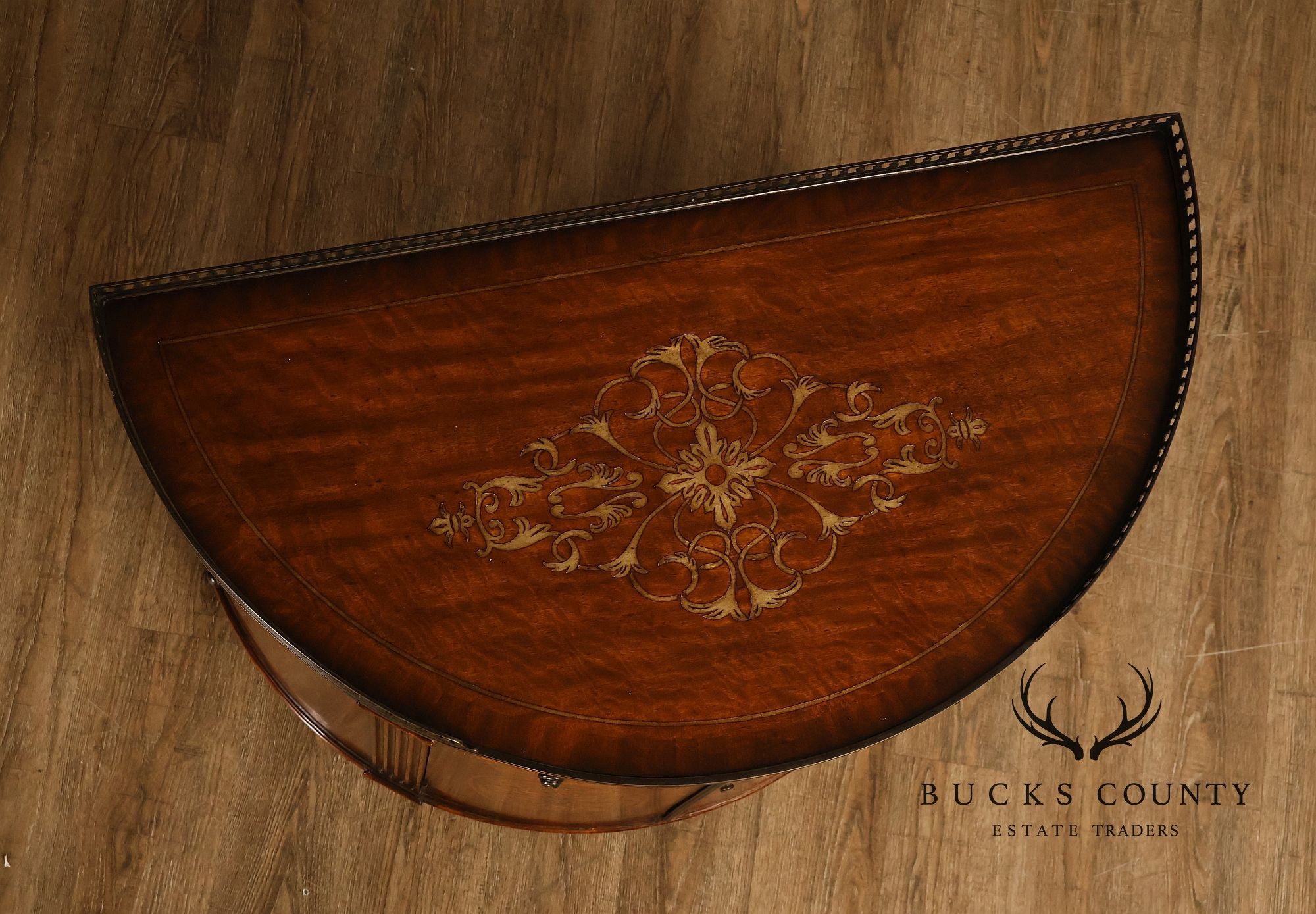 Theodore Alexander Demilune Console Cabinet